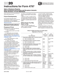 Instructions for IRS Form 4797 Sales of Business Property (Also Involuntary Conversions and Recapture Amounts Under Sections 179 and 280f(B)(2))