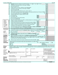 IRS Formulario 1040(SP) Declaracion De Impuestos De Los Estados Unidos Sobre Los Ingresos Personales (Spanish), Page 2
