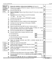 IRS Formulario 1040-SR(SP) Declaracion De Impuestos De Los Estados Unidos Para Personas De 65 Anos De Edad O Mas (Spanish), Page 2