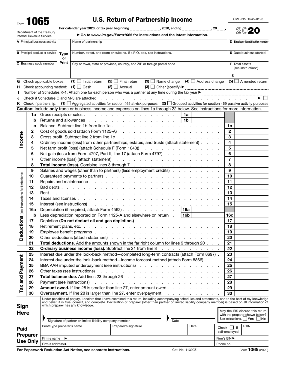 what are 1065 tax forms