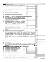 IRS Form 1116 Foreign Tax Credit, Page 2