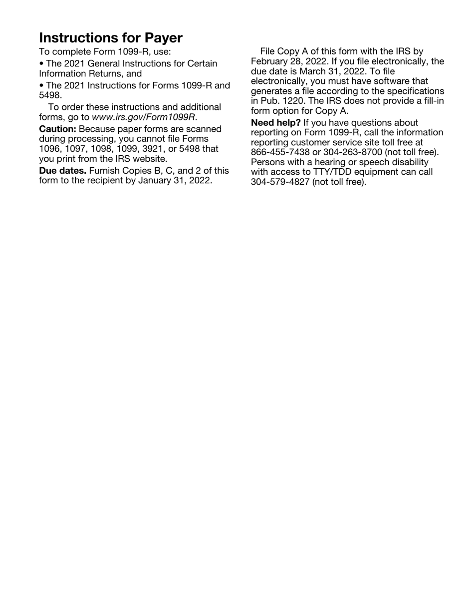 IRS Form 1099-R Distributions From Pensions, Annuities, Retirement or Profit-Sharing Plans, IRAs, Insurance Contracts, Etc., Page 11