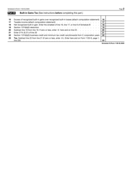 IRS Form 1120-S Schedule D Capital Gains and Losses and Built-In Gains, Page 2