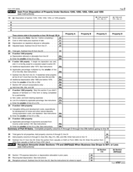 Irs Form 4797 Download Fillable Pdf Or Fill Online Sales Of Business Property Templateroller