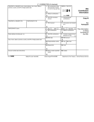 IRS Form 5498 &quot;Ira Contribution Information&quot;, Page 3