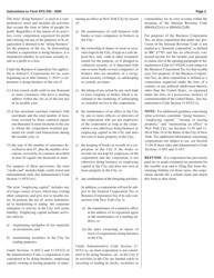 Form NYC-245 Activities Report of Business and General Corporations - New York City, Page 3