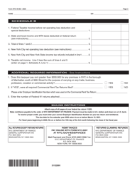 Form NYC-4SEZ General Corporation Tax Return - New York City, Page 2