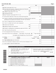 Form NYC-202 Download Printable PDF Or Fill Online Unincorporated ...