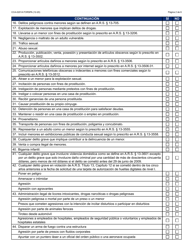 Formulario CCA-0201A-S Declaracion De Certificacion Para Proveer Servicios De Cuidado De Ninos - Arizona (Spanish), Page 2