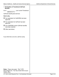 Form CF1239 Download Fillable PDF or Fill Online CalFresh Notice of