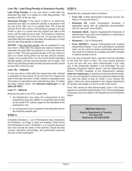 Instructions for Form 765 Unified Nonresident Individual Income Tax Return (Composite Return) - Virginia, Page 10