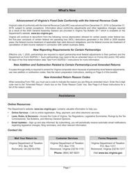 Instructions for Form 765 Unified Nonresident Individual Income Tax Return (Composite Return) - Virginia, Page 2