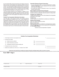 Form 760IP Virginia Automatic Extension Payment Voucher for Individuals - Virginia, Page 2