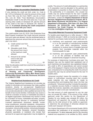 Instructions for Schedule CR Credit Computation Schedule - Virginia, Page 2