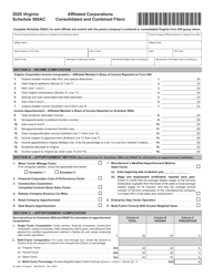 Schedule 500AC Affiliated Corporations Consolidated and Combined Filers - Virginia