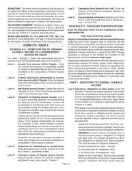 Instructions for Form 770 Virginia Fiduciary Income Tax Return - Virginia, Page 14