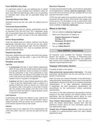 Instructions for Form 502FED-1 Virginia Partnership-Level Federal Adjustments Report - Virginia, Page 3