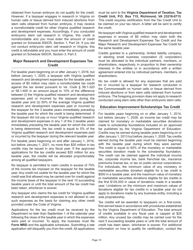 Instructions for Schedule 500CR Credit Computation Schedule for Corporations - Virginia, Page 10