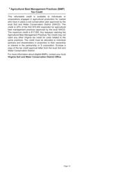 Instructions for Schedule 500CR Credit Computation Schedule for Corporations - Virginia, Page 12