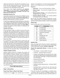 Instructions for Form 500 Virginia Corporation Income Tax Return - Virginia, Page 13