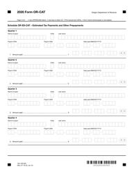 Form OR-CAT (150-106-003) Oregon Corporate Activity Tax Return - Oregon, Page 5