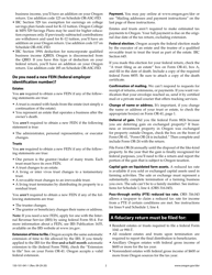 Instructions for Form OR-41, 150-101-041 Oregon Fiduciary Income Tax Return - Oregon, Page 2