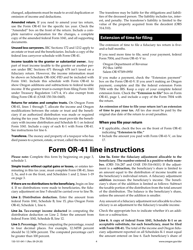 Instructions for Form OR-41, 150-101-041 Oregon Fiduciary Income Tax Return - Oregon, Page 4