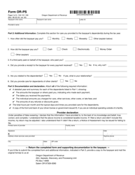 Form OR-PS (150-101-190) Care Provider Statement - Oregon, Page 2