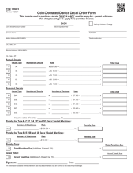 Form COP20001 Coin-Operated Device Decal Order Form - Oklahoma, Page 2
