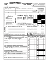 Form NJ-1040NR New Jersey Nonresident Income Tax Return - New Jersey