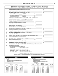 Instructions for Form NJ-1040-ES Estimated Tax Voucher - New Jersey, Page 3