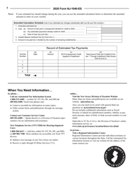 Instructions for Form NJ-1040-ES Estimated Tax Voucher - New Jersey, Page 4