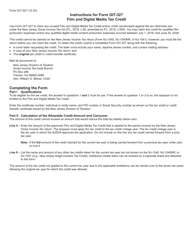 Form GIT-327 New Jersey Gross Income Tax Film and Digital Media Tax Credit - New Jersey, Page 2