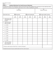 Form GIT-317 Sheltered Workshop Tax Credit - New Jersey, Page 2