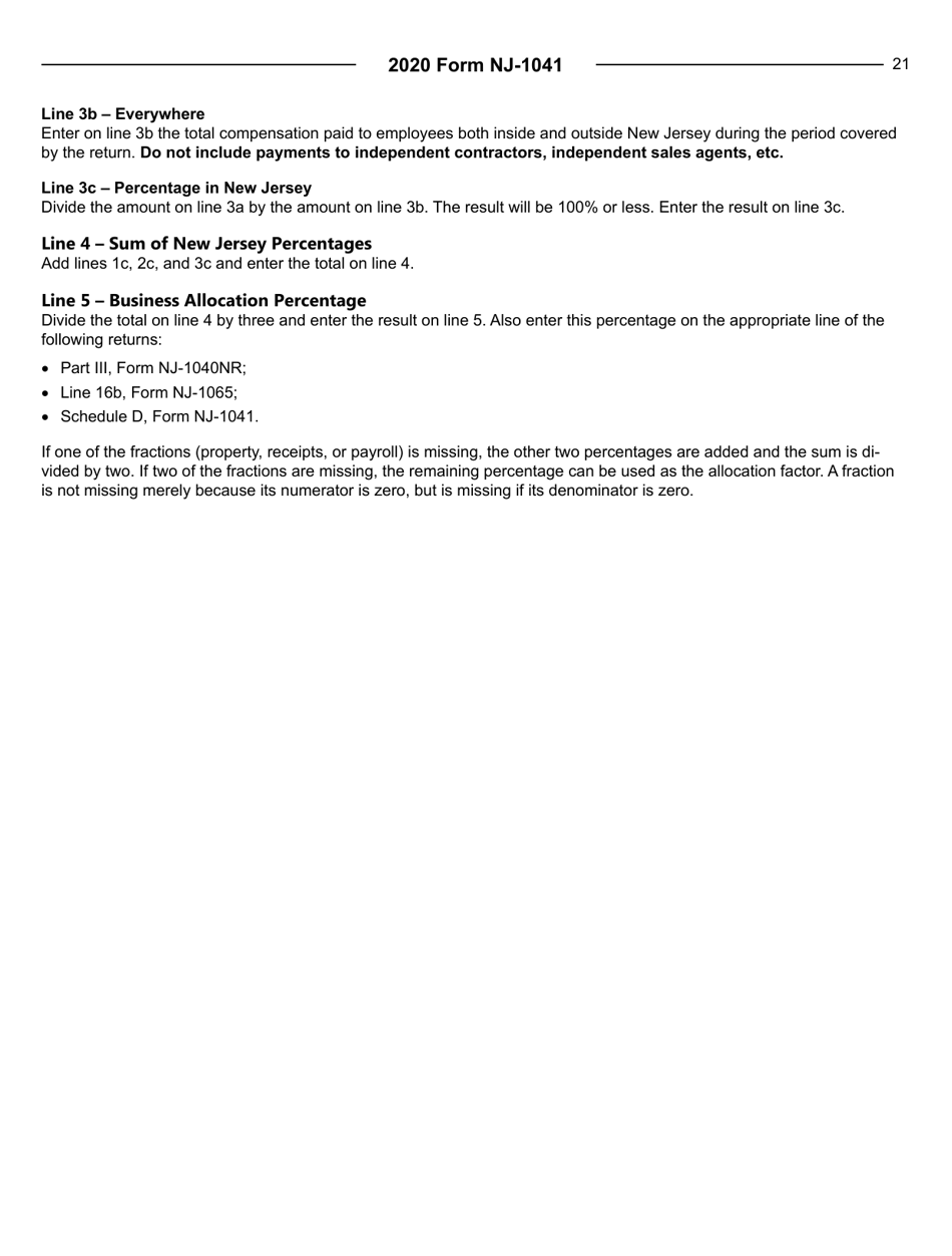 Instructions for Form NJ-1041 New Jersey Income Tax Fiduciary Return - New Jersey, Page 21
