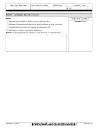 USCIS Form I-693 Report of Medical Examination and Vaccination Record, Page 13