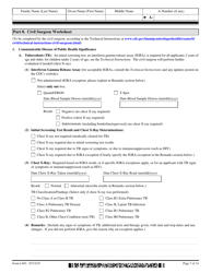 USCIS Form I-693 Report of Medical Examination and Vaccination Record, Page 7