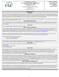 Instructions for Form EIA-858 Uranium Marketing Annual Survey