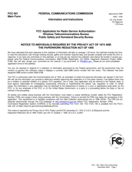 Document preview: Instructions for FCC Form 601 Application for Wireless Telecommunications Bureau Radio Service Authorization