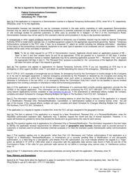 Instructions for FCC Form 601 Application for Wireless Telecommunications Bureau Radio Service Authorization, Page 12
