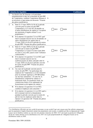 SBA Form 3509 Paycheck Protection Program Loan Necessity Questionnaire (For-Profit Borrowers) (French), Page 6