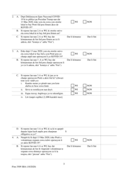 SBA Form 3509 Paycheck Protection Program Loan Necessity Questionnaire (For-Profit Borrowers) (Haitian Creole), Page 3