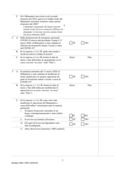 SBA Form 3509 Paycheck Protection Program Loan Necessity Questionnaire (For-Profit Borrowers) (Italian), Page 3