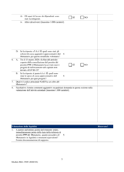 SBA Form 3509 Paycheck Protection Program Loan Necessity Questionnaire (For-Profit Borrowers) (Italian), Page 5