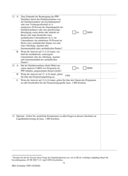 SBA Form 3509 Paycheck Protection Program Loan Necessity Questionnaire (For-Profit Borrowers) (German), Page 9