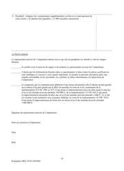 SBA Form 3510 Paycheck Protection Program Loan Necessity Questionnaire (Non-profit Borrowers) (French), Page 10