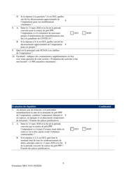 SBA Form 3510 Paycheck Protection Program Loan Necessity Questionnaire (Non-profit Borrowers) (French), Page 6