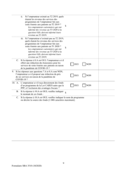 SBA Form 3510 Paycheck Protection Program Loan Necessity Questionnaire (Non-profit Borrowers) (French), Page 9