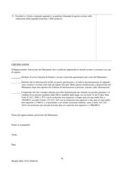 SBA Form 3510 Paycheck Protection Program Loan Necessity Questionnaire (Non-profit Borrowers) (Italian), Page 10