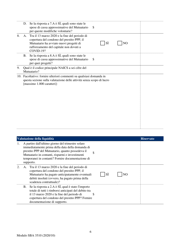 SBA Form 3510 Paycheck Protection Program Loan Necessity Questionnaire (Non-profit Borrowers) (Italian), Page 6